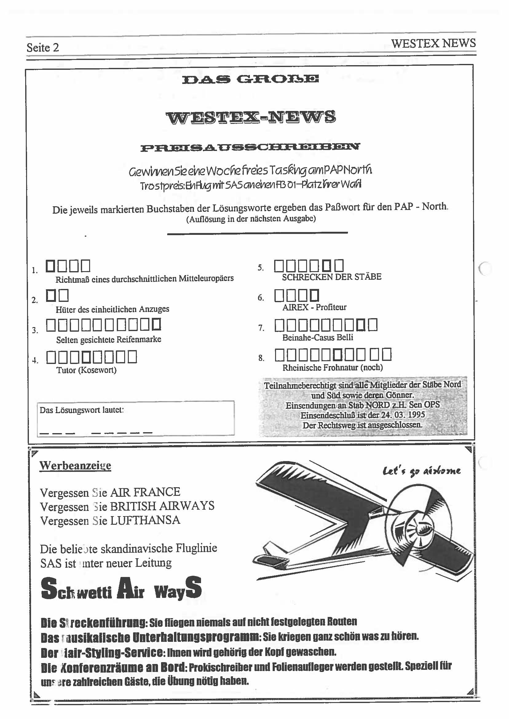 WESTEX 4a 22.03.1995 Page 2