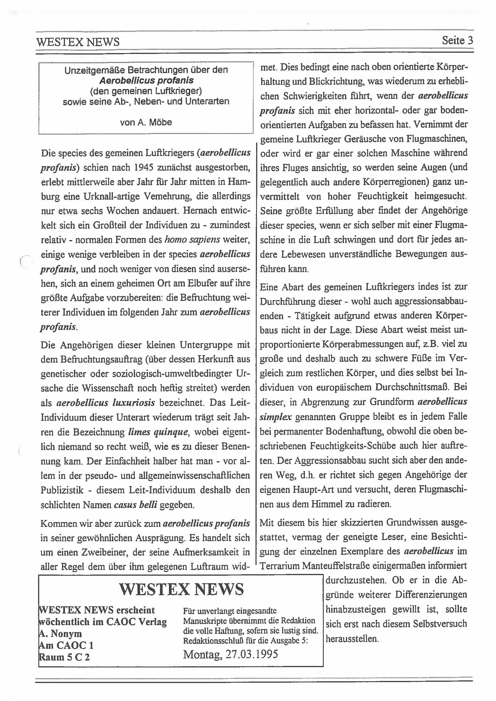 WESTEX 4a 22.03.1995 Page 3