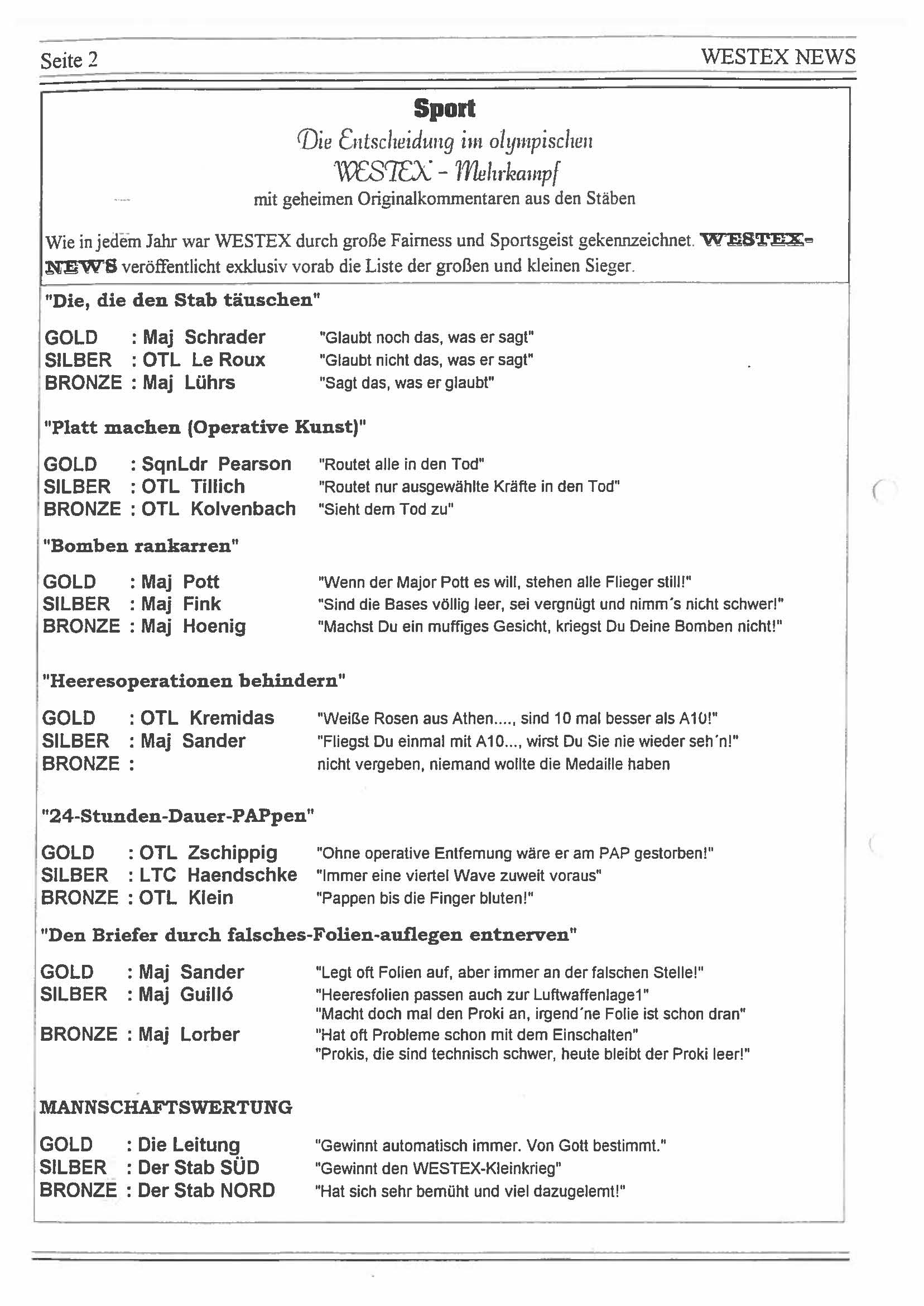 WESTEX 6 31.03.1995 Page 2